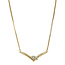 Goldener Choker mit Diamant 43 cm 14 Karat