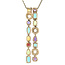 Gold gemstone pendant 14 karat