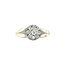 White gold entourage ring with diamond 18 karat