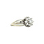 Witgouden entourage ring met diamant 18 karaat
