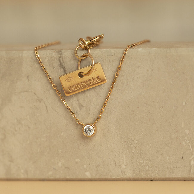 Rose-gold necklace Van Rycke Paris 43 cm 18 karat