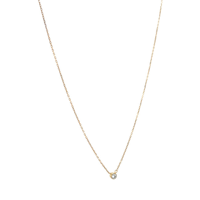 Rosegouden collier Van Rycke Paris 43 cm 18 karaat