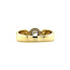 Gold ring with diamond 18 karat