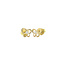 Gold butterfly stud earrings 14 karat