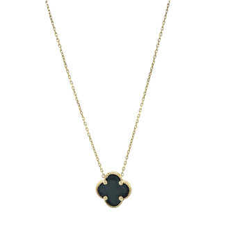 Gouden collier hematiet