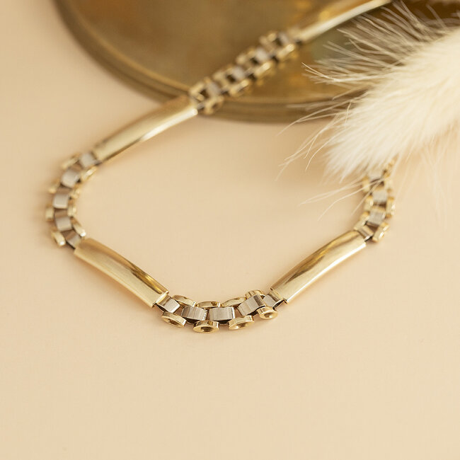 Gouden armband 19.5 cm 14 karaat