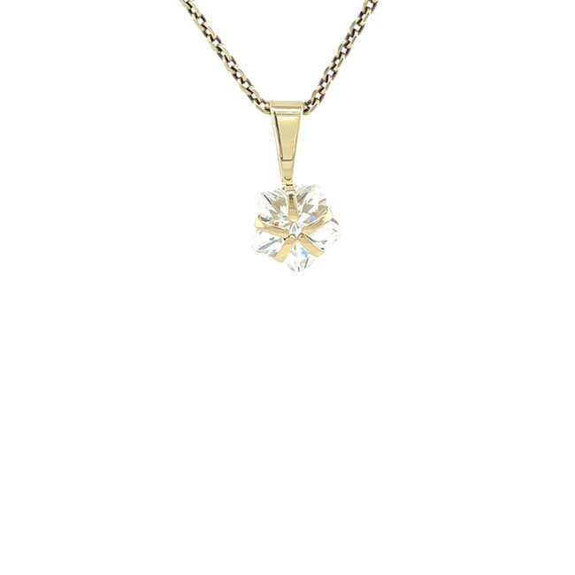 Gold pendant flower 14 karat