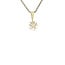 Gold pendant flower 14 karat