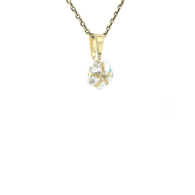 Gold pendant flower 14 karat