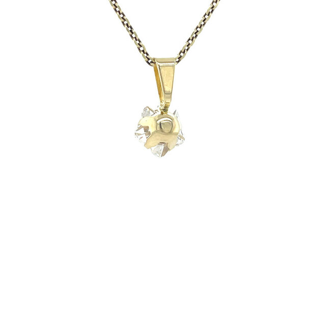 Gold pendant flower 14 karat