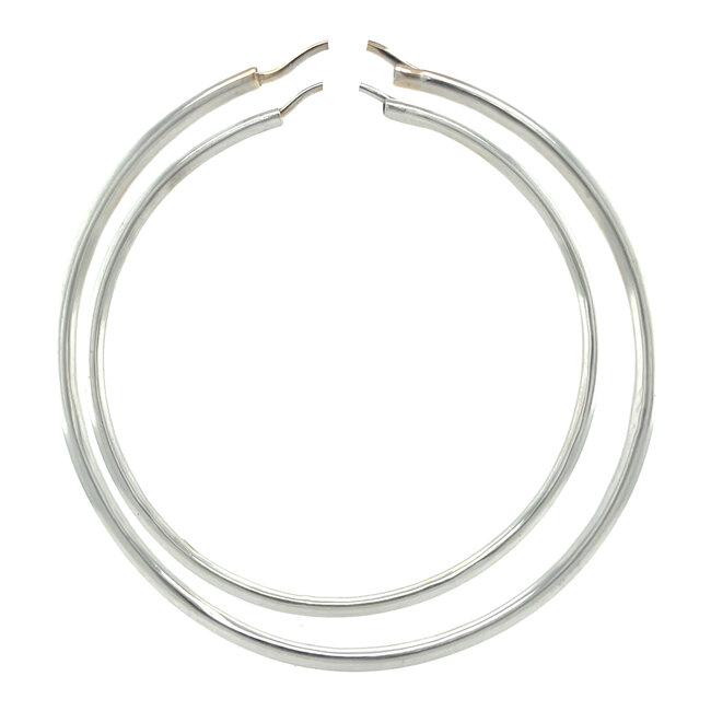 White gold earrings 18 karat