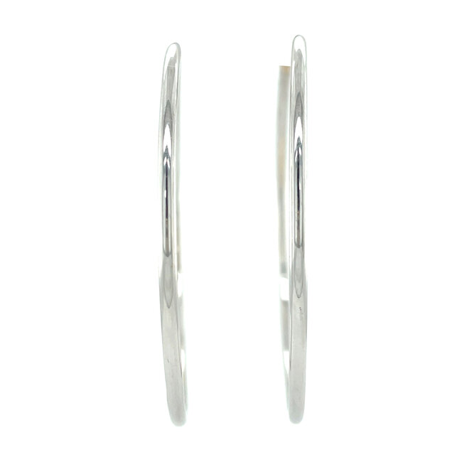White gold earrings 18 karat