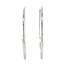 White gold earrings 18 karat