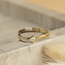 Goldener Ring mit Diamant 14 Karat