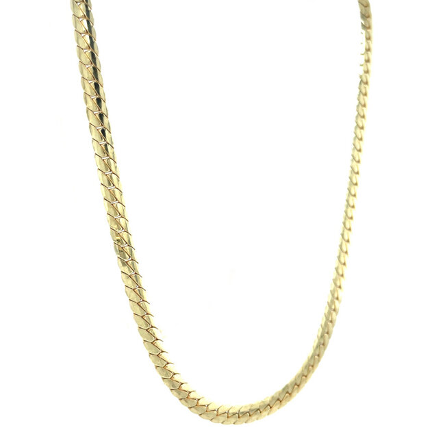 Goldene Gourmet-Choker 45 cm 14 Karat