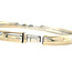 White gold bangle with zirconia 18 karat