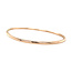 Roségoldenes glattes Armband 14 Karat