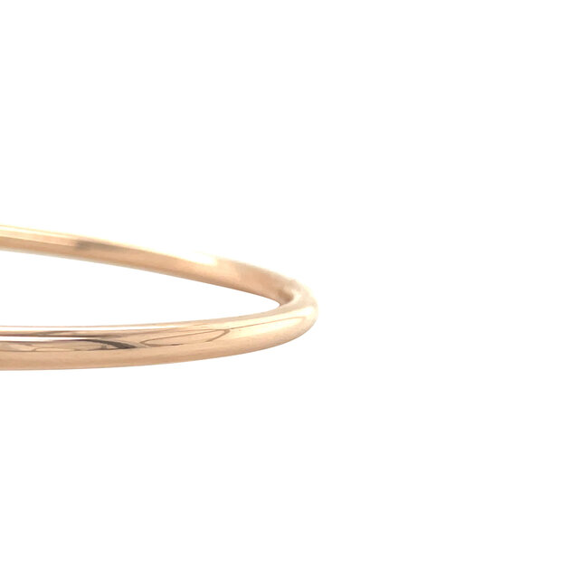 Roségoldenes glattes Armband 14 Karat