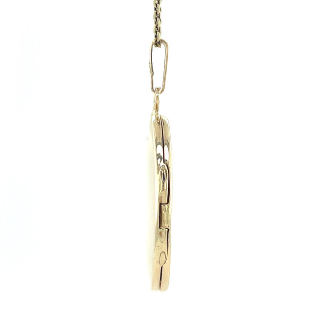 Gouden medaillon hanger 14 karaat