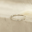 White gold alliance ring with diamond 14 karat