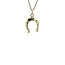 Gold horseshoe pendant 14 karat