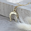 Gold horseshoe pendant 14 karat