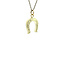 Gold horseshoe pendant 14 karat