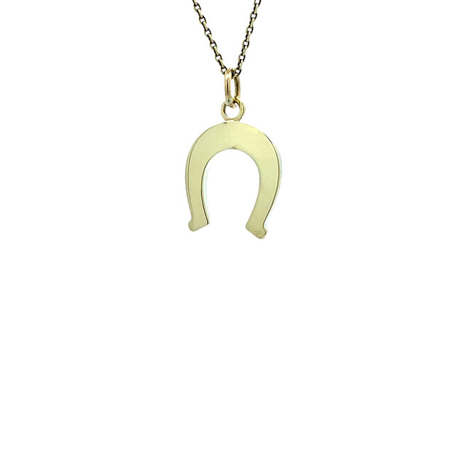 Gouden hanger hoefijzer 14 karaat