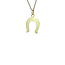 Gold horseshoe pendant 14 karat