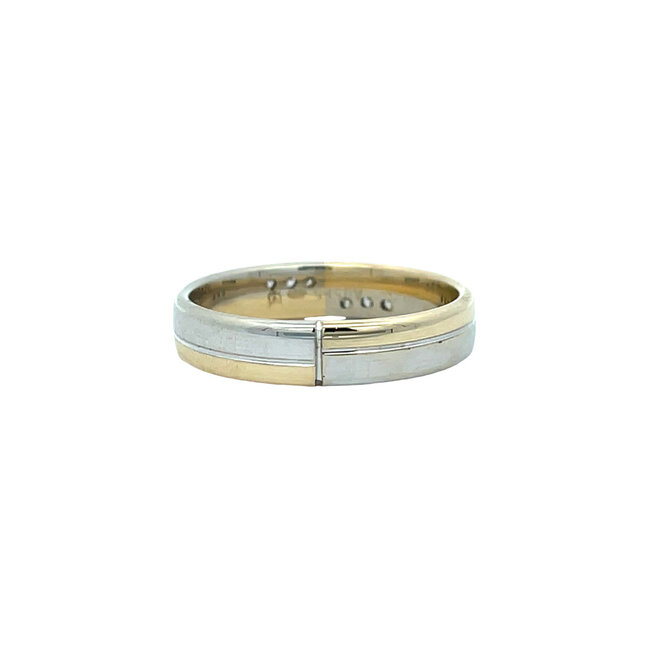 Gouden ring met diamant 14 karaat