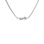 Weißgoldener Choker mit Diamant 42,5 cm 14 Karat