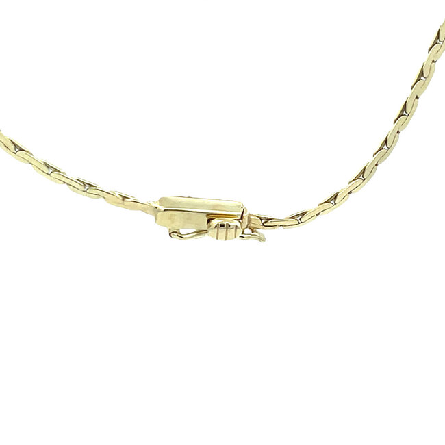 Gouden choker 45 cm 14 karaat