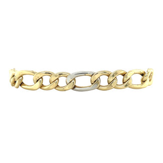 Gold figaro bracelet