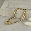 Gold Figaro bracelet 19.5 cm 14 karat