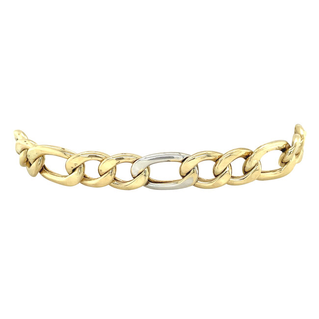 Goldenes Figaro-Armband 19,5 cm 14 Karat