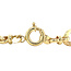Gold Figaro bracelet 19.5 cm 14 karat