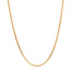 Gold length necklace gourmet 45.5 cm 14 karat