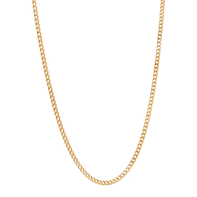 Goldene Gliederkette Gourmet 45,5 cm 14 Karat