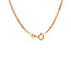 Gold length necklace gourmet 45.5 cm 14 karat