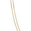 Gold length necklace gourmet 46 cm 14 karat