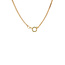 Gold length necklace gourmet 46 cm 14 karat