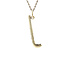Gouden hanger hockey stick 14 karaat