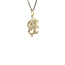 Gold zodiac pendant Pisces 14 karat