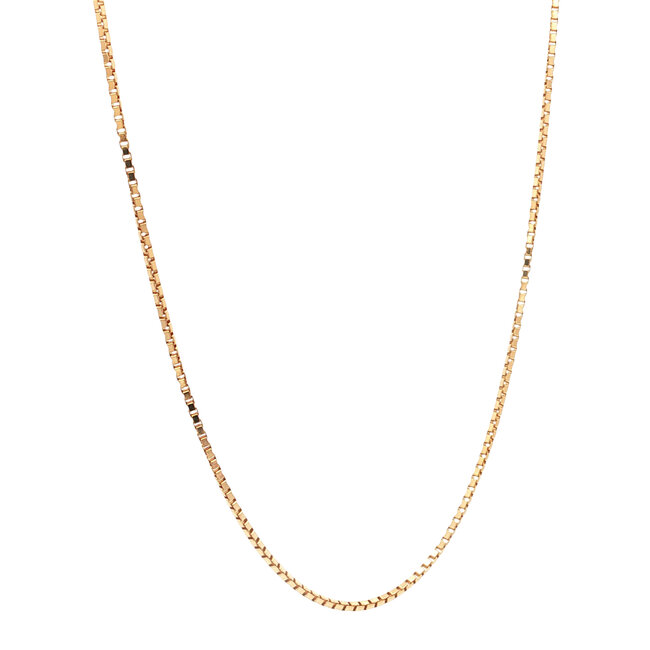 Gouden lengtecollier venetiaan 41 cm 14 karaat