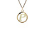 Gouden hanger letter P 14 karaat
