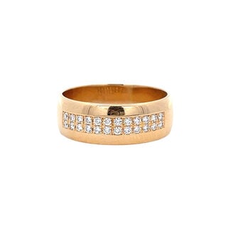 Rosegouden ring diamant