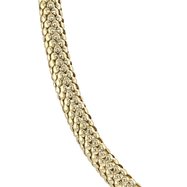 Gouden choker 44 cm 14 karaat