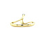 Gold ring with diamond 14 karat