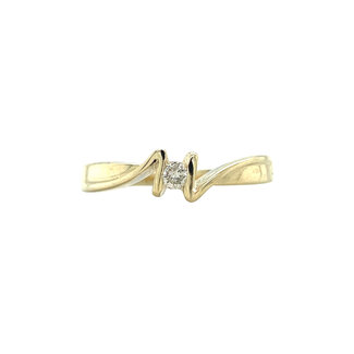 Gouden ring met diamant