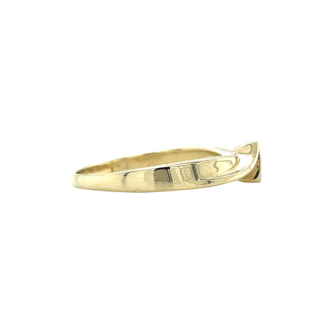 Gouden ring met diamant 14 karaat